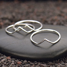 Load image into Gallery viewer, Chevron Stacking Ring