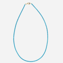 Load image into Gallery viewer, High Quality Enamel dipped Cable Chain Necklaces. Turquoise necklace. lobster clasp closure. Lucky Birds Boutique's Valerie Collection
