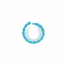 Load image into Gallery viewer, Arial view of Candy Ring. Curb Chain Ring. Adjustable ring. Vibrant Rings for women. Lucky Birds Boutique- The Valerie Collection.