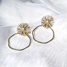 Load image into Gallery viewer, Sunburst Hoops