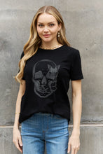 Load image into Gallery viewer, Simply Love Simply Love Skull Butterfly Graphic Cotton T-Shirt
