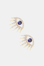 Load image into Gallery viewer, Evil Eye Rhinestone Dangle Earrings

