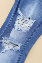 Load image into Gallery viewer, Baeful Distressed Flare Leg Jeans with Pockets
