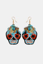 Load image into Gallery viewer, Copper Beaded Detail Dangle Earrings
