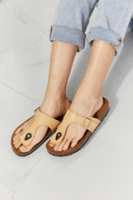 Load image into Gallery viewer, MMShoes Drift Away T-Strap Flip-Flop in Sand
