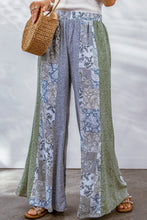 Load image into Gallery viewer, Mixed Print Pull-On Wide Leg Pants
