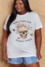 Load image into Gallery viewer, Simply Love Full Size THICK THIGHS AND SPOOKY VIBES Graphic Cotton T-Shirt
