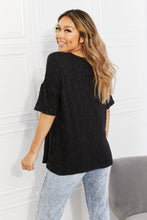 Load image into Gallery viewer, BOMBOM At The Fair Animal Textured Top in Black
