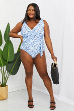 Load image into Gallery viewer, Marina West Swim Full Size Float On Ruffle Faux Wrap One-Piece in Blossom Blue
