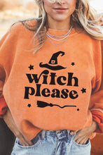 Load image into Gallery viewer, WITCH PLEASE Graphic Dropped Shoulder Sweatshirt
