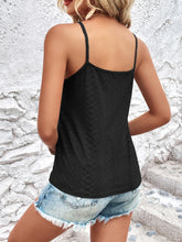 Load image into Gallery viewer, Eyelet Lace Trim V-Neck Cami
