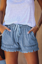Load image into Gallery viewer, Frayed Denim Shorts
