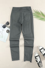 Load image into Gallery viewer, Button Fly Hem Detail Skinny Jeans

