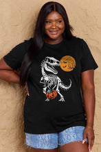 Load image into Gallery viewer, Simply Love Full Size Dinosaur Skeleton Graphic Cotton T-Shirt
