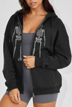 Load image into Gallery viewer, Simply Love Full Size Skeleton Graphic Hoodie
