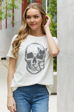 Load image into Gallery viewer, Simply Love Simply Love Skull Butterfly Graphic Cotton T-Shirt

