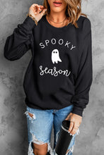 Load image into Gallery viewer, Round Neck Long Sleeve SPOOKY SEASON Graphic Sweatshirt
