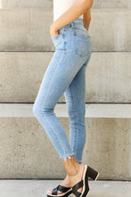 Load image into Gallery viewer, Judy Blue Full Size Button Fly Raw Hem Jeans
