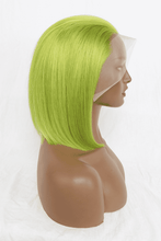Load image into Gallery viewer, 12&quot; 140g Lace Front Wigs Human Hair in Lime 150% Density
