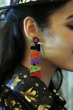 Load image into Gallery viewer, TRICK OR TREAT Beaded Dangle Earring
