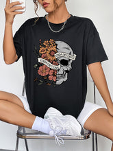 Load image into Gallery viewer, Round Neck Short Sleeve Graphic T-Shirt
