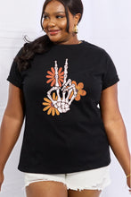Load image into Gallery viewer, Simply Love Full Size Skeleton Hand Graphic Cotton Tee
