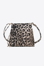 Load image into Gallery viewer, PU Leather Crossbody Bag with Fringe

