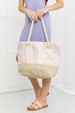 Load image into Gallery viewer, Justin Taylor Mermaid Vibes Scalloped Tote Bag
