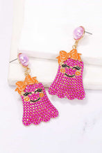 Load image into Gallery viewer, Smiling Ghost Shape Synthetic Pearl Earrings
