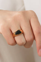 Load image into Gallery viewer, Inlaid Natural Stone Stainless Steel Ring
