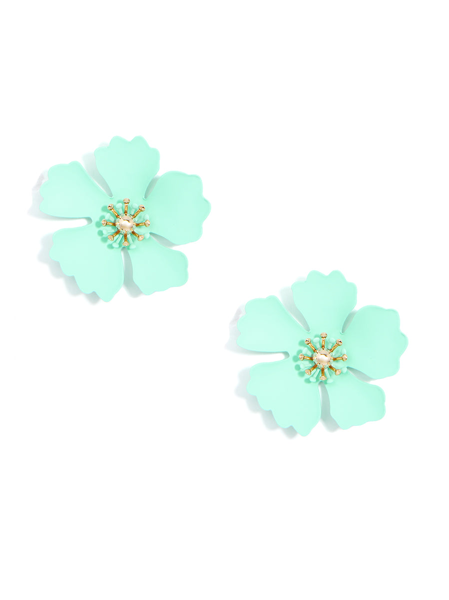 Flower Earring- Mint