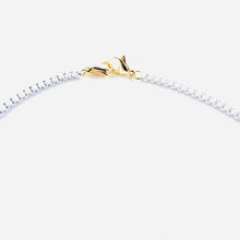 Load image into Gallery viewer, High Quality Enamel dipped Cable Chain Necklaces. White necklace - Lobster Clasp Closeup . Lucky Birds Boutique&#39;s Valerie Collection
