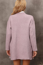 Load image into Gallery viewer, Waterfall Collar Longline Cardigan with Side Pockets

