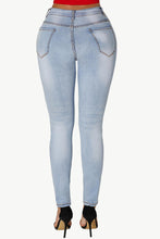 Load image into Gallery viewer, Acid Wash Ripped Skinny Jeans
