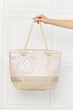 Load image into Gallery viewer, Justin Taylor Mermaid Vibes Scalloped Tote Bag
