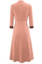 Load image into Gallery viewer, Round Neck Three-Quater Sleeve Dress
