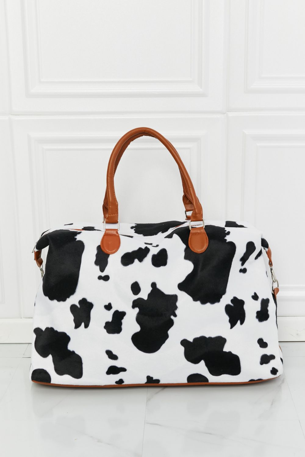 Cow Print Weekender Bag- Medium