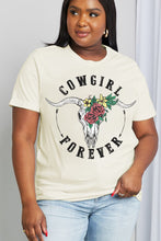 Load image into Gallery viewer, Simply Love Full Size COWGIRL FOREVER Graphic Cotton Tee

