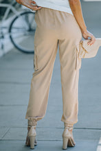 Load image into Gallery viewer, Tied High Waist Cargo Joggers

