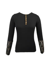 Load image into Gallery viewer, Buttoned Long Sleeve T-Shirt
