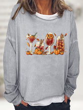 Load image into Gallery viewer, Round Neck Long Sleeve Full Size Graphic Sweatshirt
