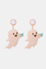Load image into Gallery viewer, Ghost Shape Synthetic Pearl Dangle Earrings
