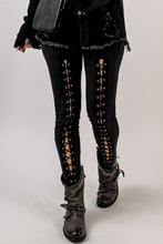 Load image into Gallery viewer, Grommet Lace Up Leggings

