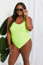 Load image into Gallery viewer, Marina West Swim High Tide One-Piece in Lemon-Lime
