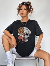 Load image into Gallery viewer, Round Neck Short Sleeve Graphic T-Shirt
